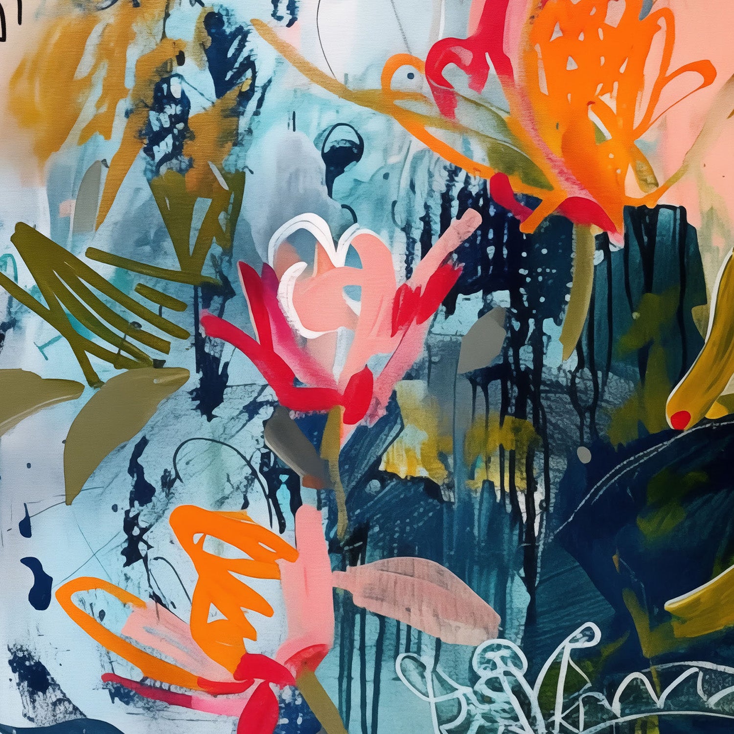 wall-art-print-canvas-poster-framed-Floral Explosion-11