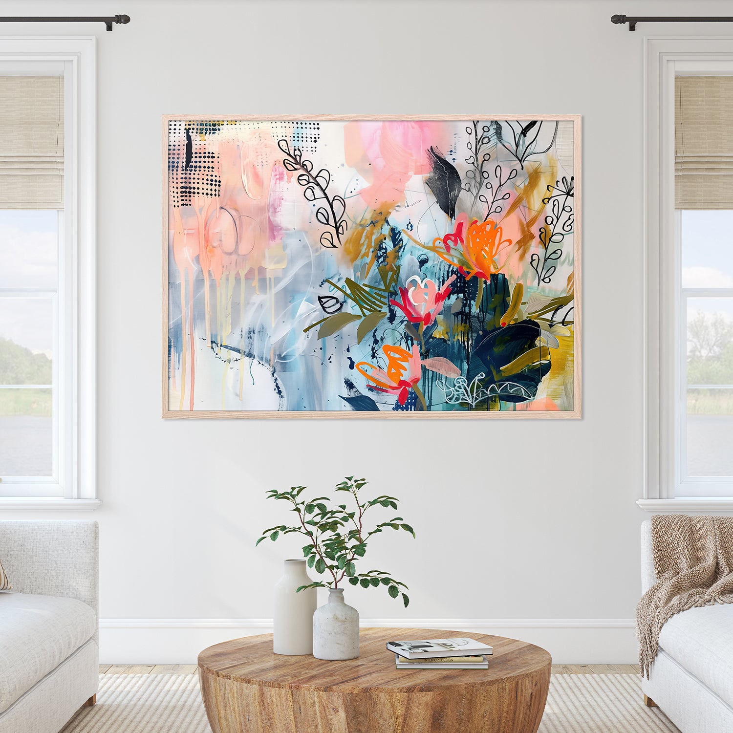 wall-art-print-canvas-poster-framed-Floral Explosion-8