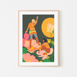 wall-art-print-canvas-poster-framed-Floral Home , By Gigi Rosado-GIOIA-WALL-ART