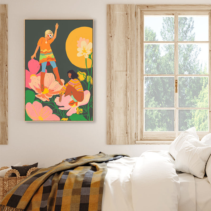 wall-art-print-canvas-poster-framed-Floral Home , By Gigi Rosado-GIOIA-WALL-ART