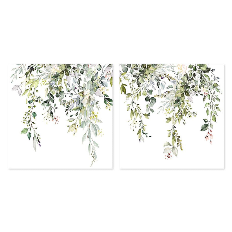 wall-art-print-canvas-poster-framed-Floral Twigs In Breeze, Set Of 2-by-Gioia Wall Art-Gioia Wall Art