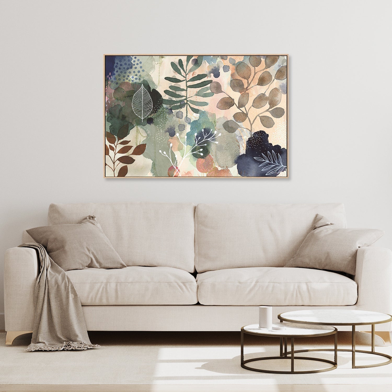 Flourish and Flow , By Laura Horn |Wall Art Print Framed Canvas Poster