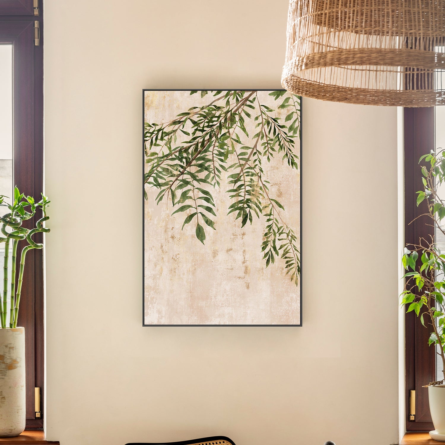 wall-art-print-canvas-poster-framed-Flourishing Leaves, Style A , By Isabelle Z-7