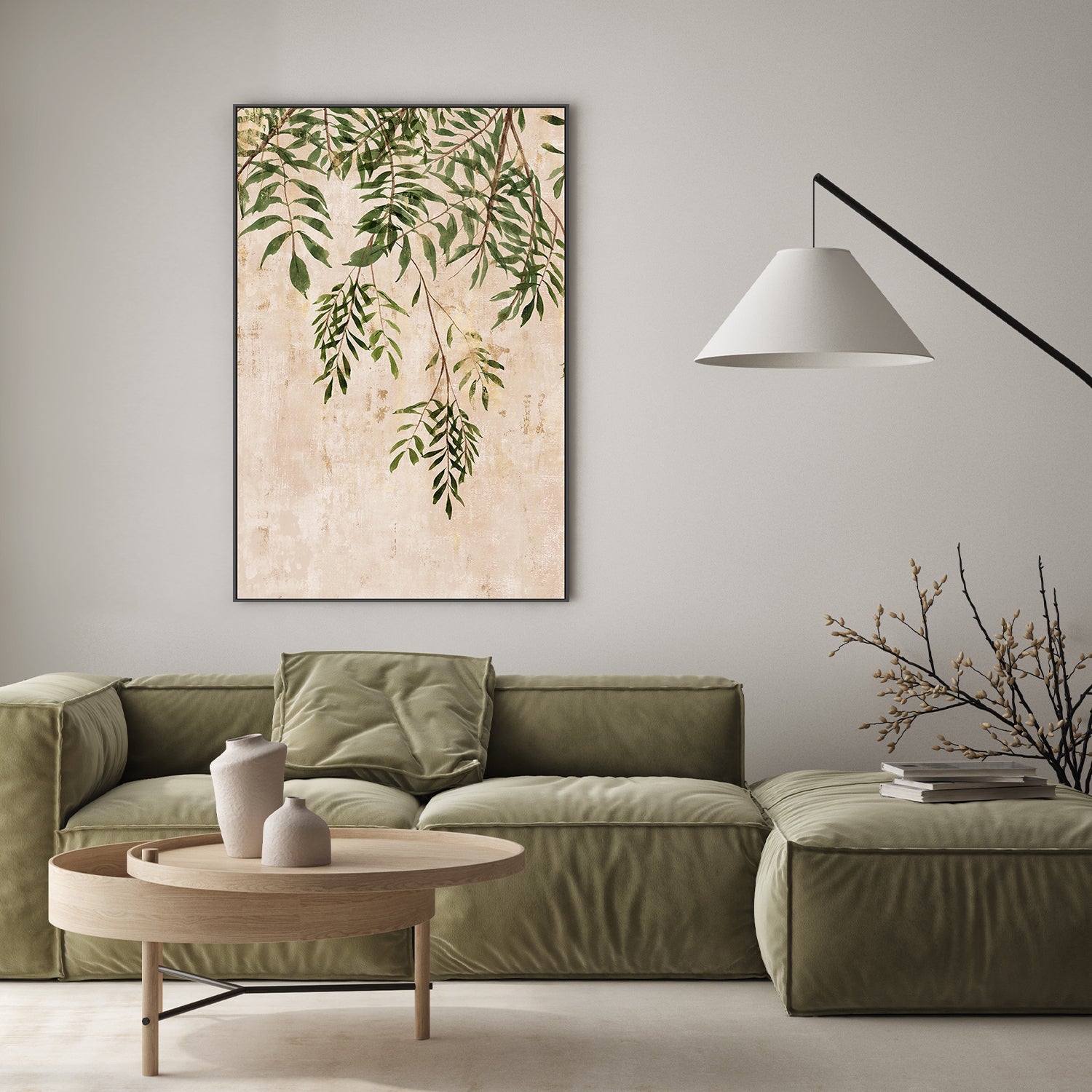 wall-art-print-canvas-poster-framed-Flourishing Leaves, Style B , By Isabelle Z-7