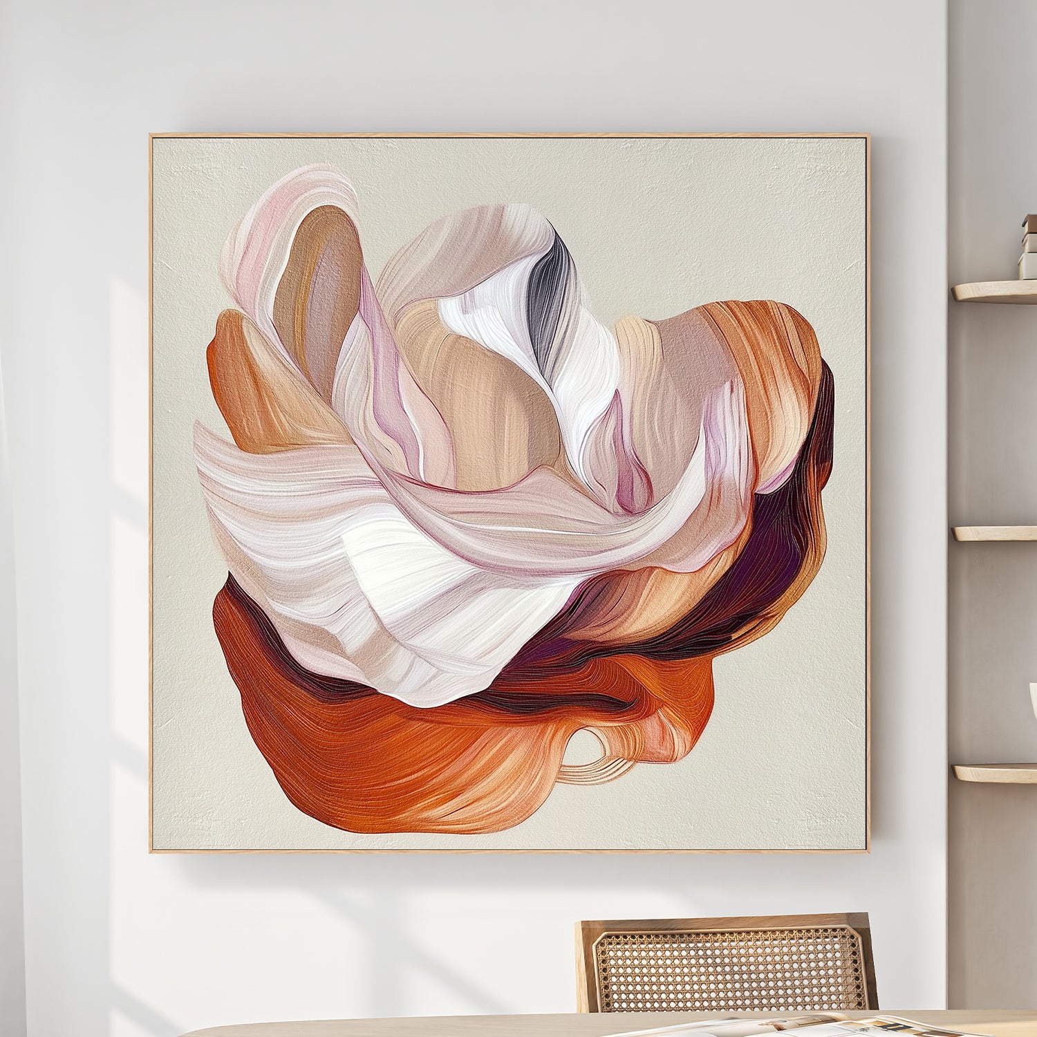 wall-art-print-canvas-poster-framed-Flow Flower, Style B-2