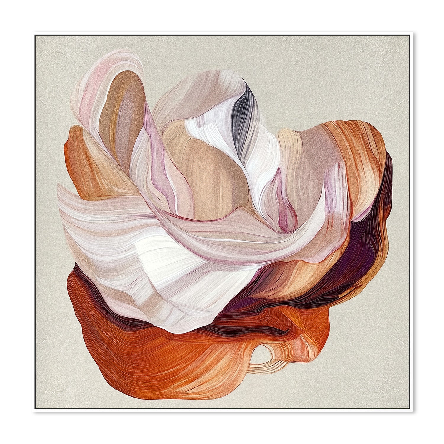 wall-art-print-canvas-poster-framed-Flow Flower, Style B-5