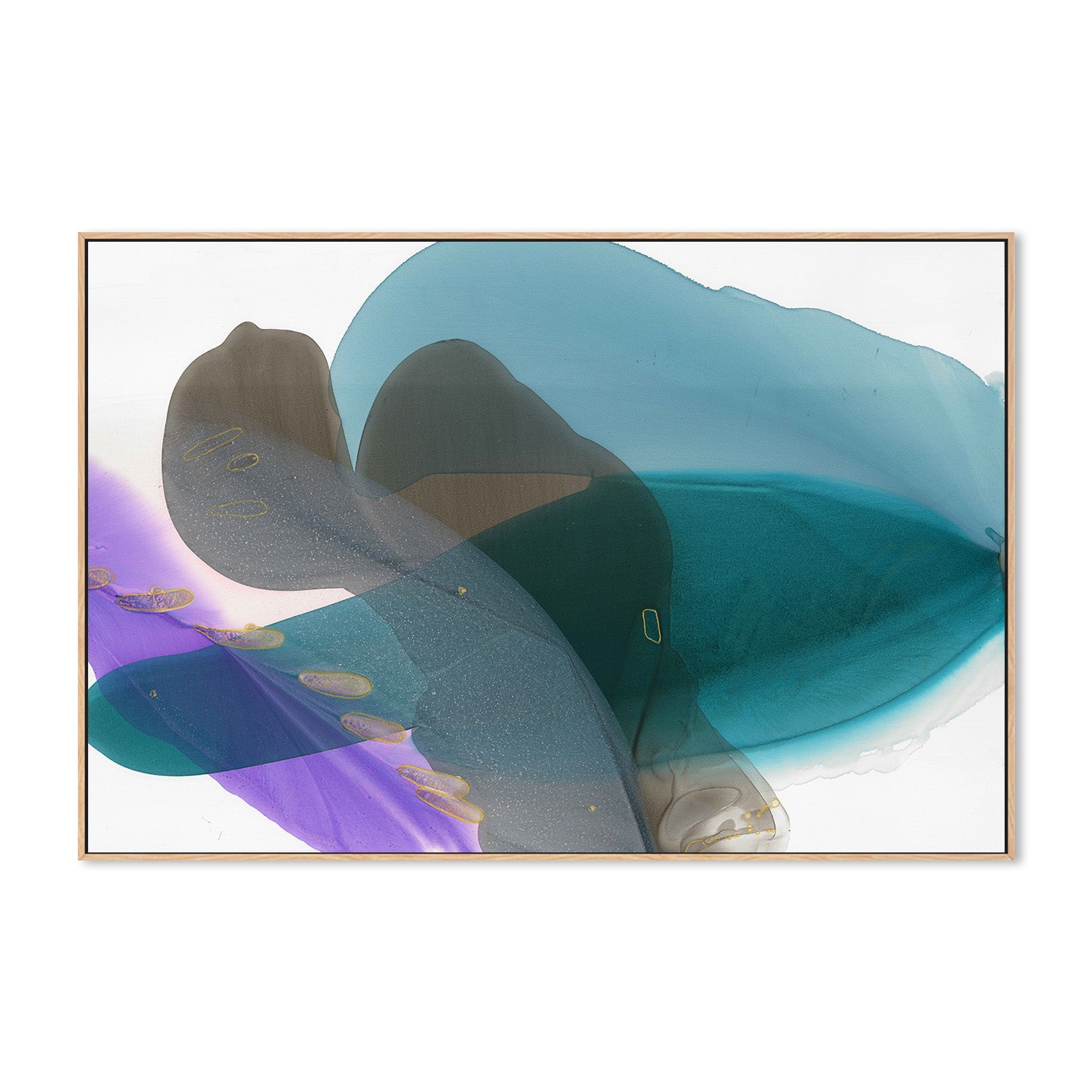 wall-art-print-canvas-poster-framed-Flow of Tranquil Colors-4