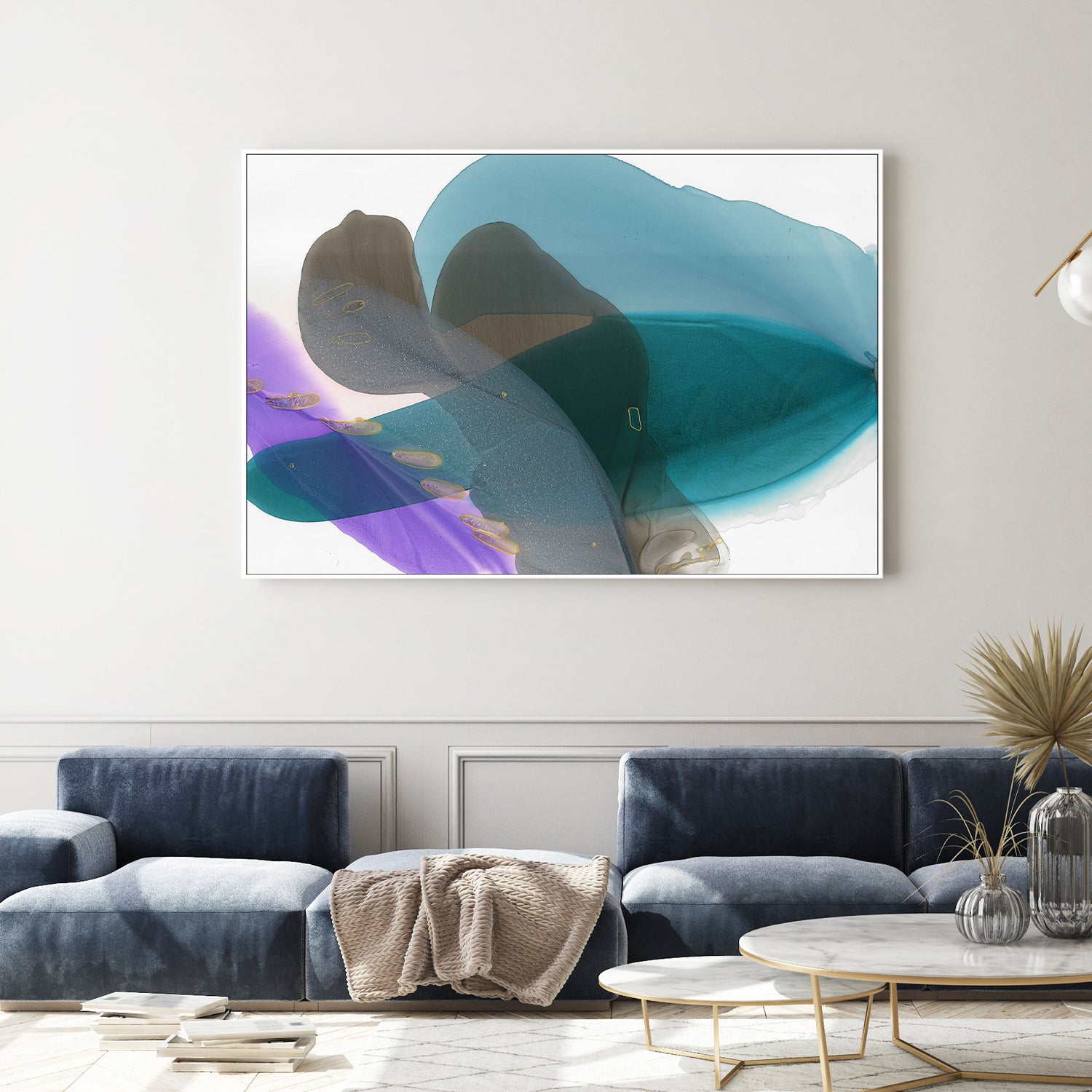 wall-art-print-canvas-poster-framed-Flow of Tranquil Colors-7