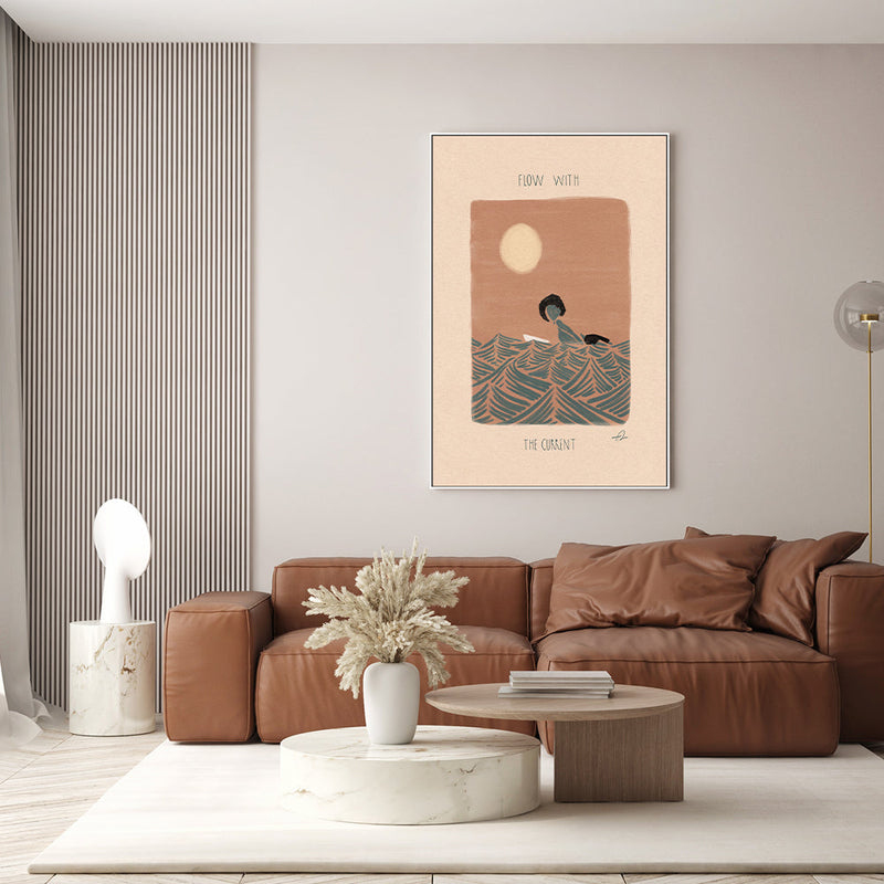 wall-art-print-canvas-poster-framed-Flow With The Current-GIOIA-WALL-ART