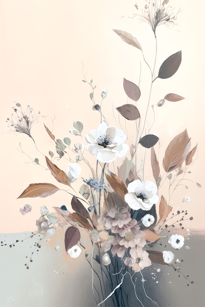 wall-art-print-canvas-poster-framed-Flower Art , By Bella Eve-1