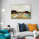 wall-art-print-canvas-poster-framed-Flower Beds In Holland, Van Gogh-by-Gioia Wall Art-Gioia Wall Art