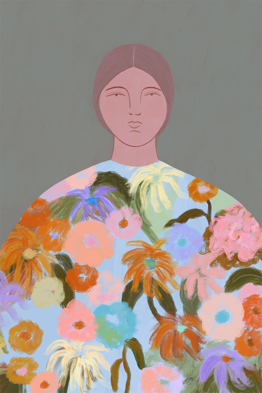 wall-art-print-canvas-poster-framed-Flower Fields , By Constanza Goeppinger-1