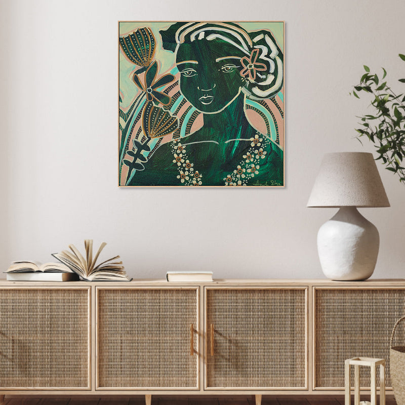 wall-art-print-canvas-poster-framed-Flower Girl , By Amanda Skye-2