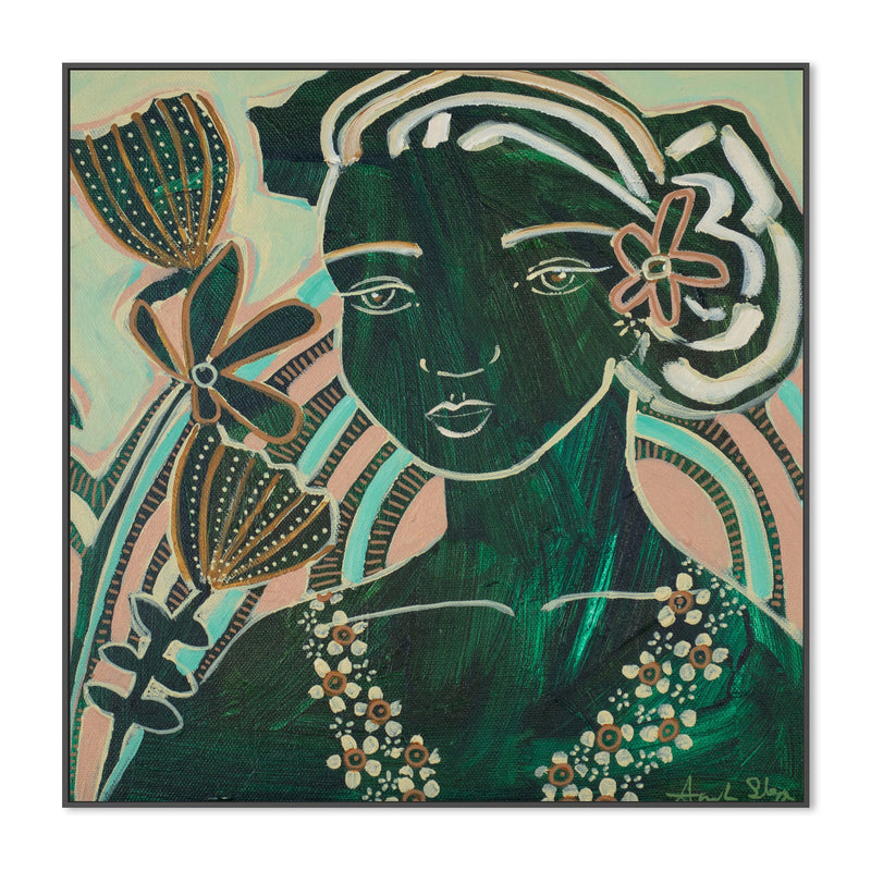 wall-art-print-canvas-poster-framed-Flower Girl , By Amanda Skye-3