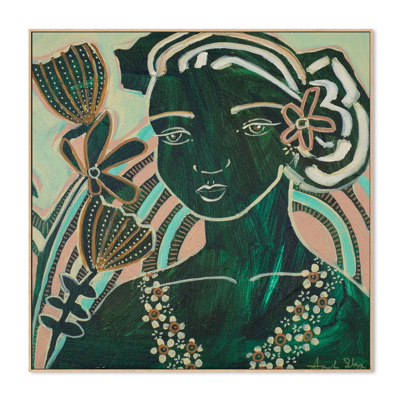 wall-art-print-canvas-poster-framed-Flower Girl , By Amanda Skye-4