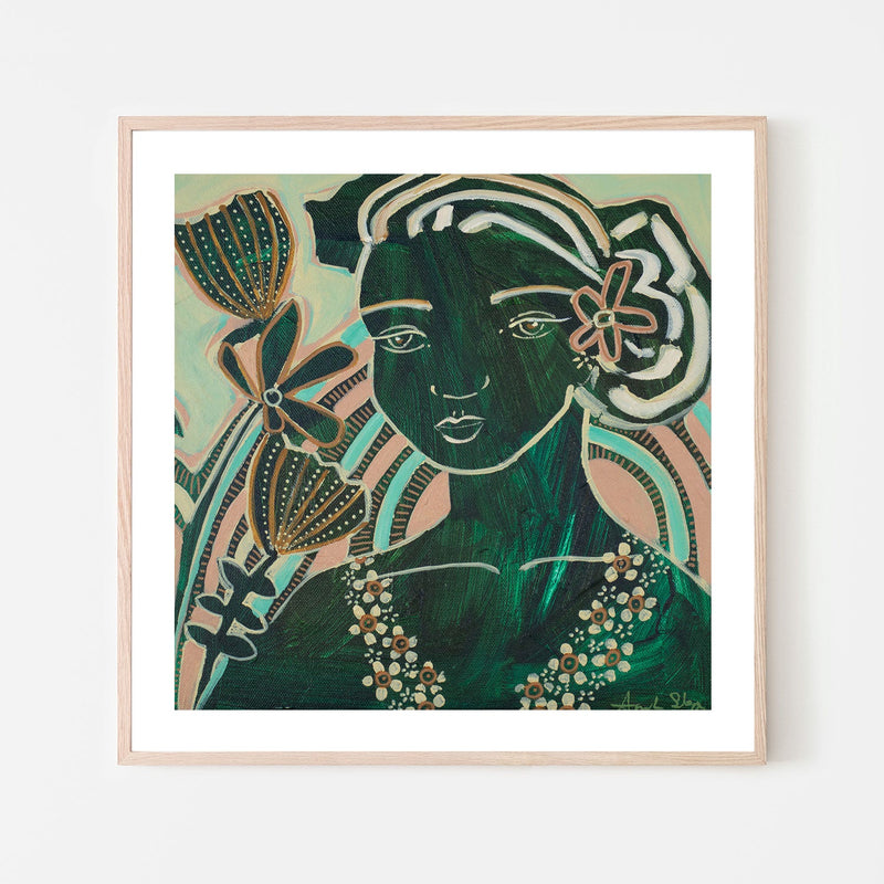 wall-art-print-canvas-poster-framed-Flower Girl , By Amanda Skye-6