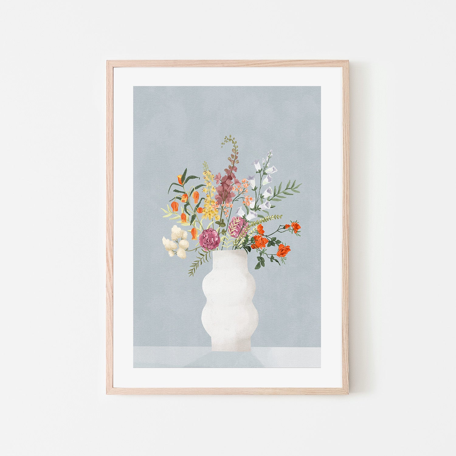 wall-art-print-canvas-poster-framed-Flowers In Vase-6
