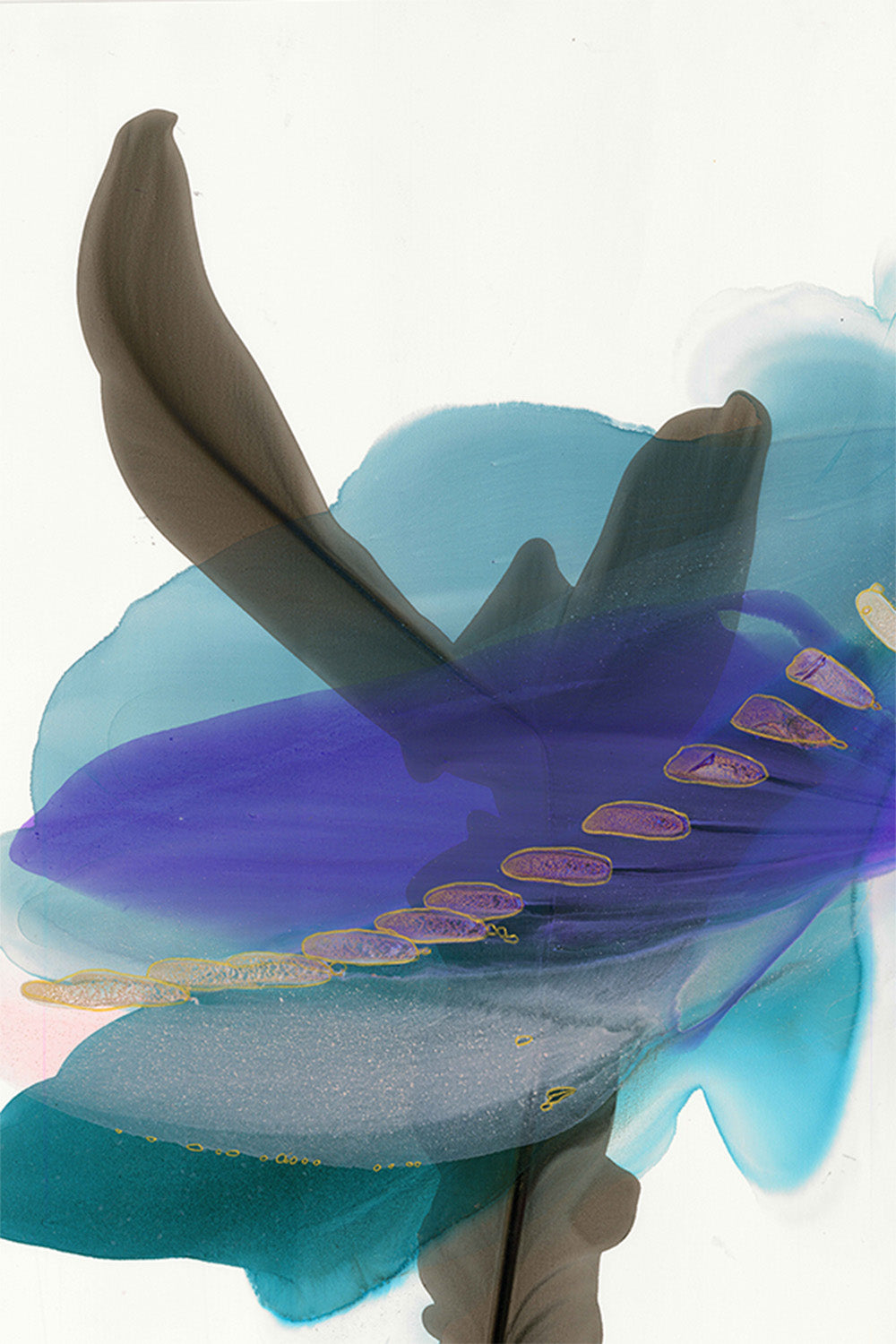 wall-art-print-canvas-poster-framed-Flowing Colors and Organic Forms-1