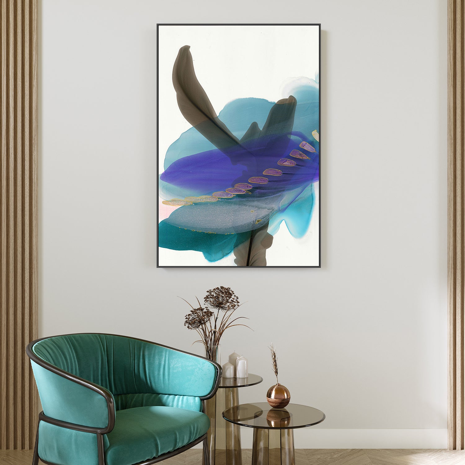 wall-art-print-canvas-poster-framed-Flowing Colors and Organic Forms-7