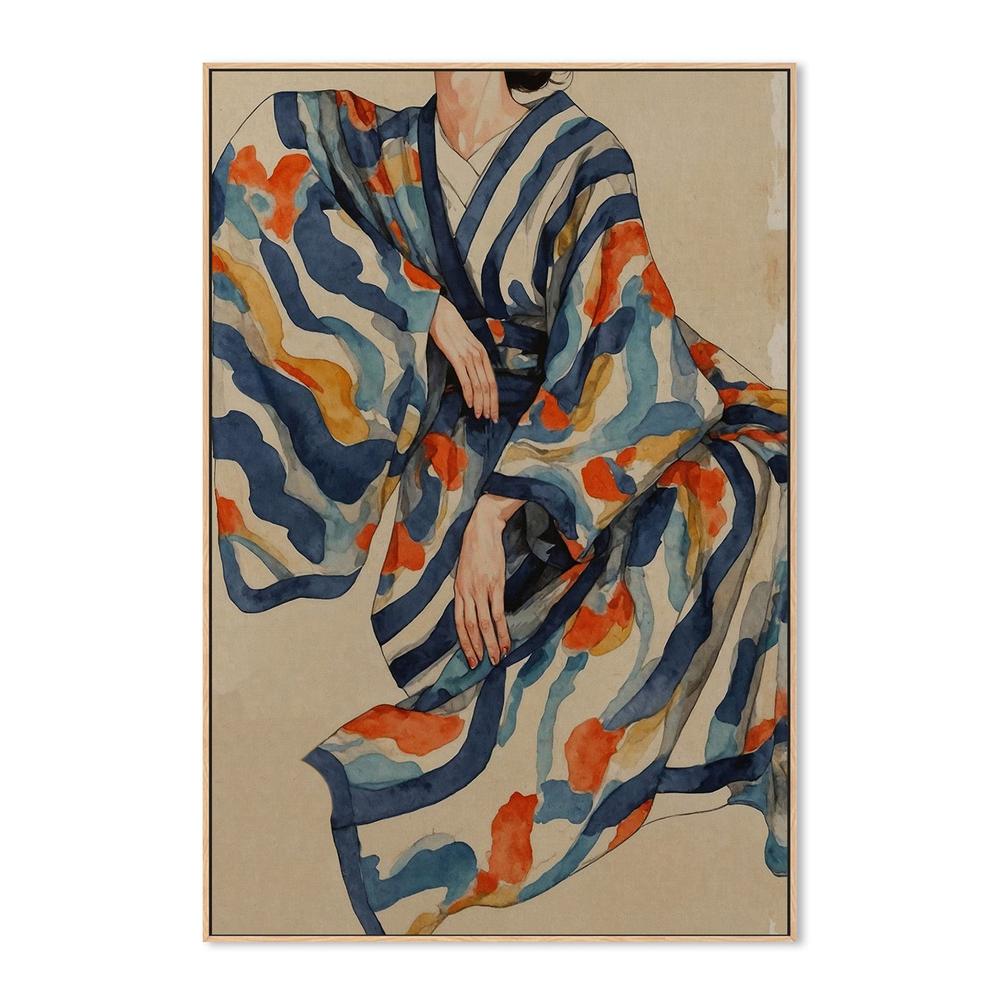 wall-art-print-canvas-poster-framed-Flowing Kimono Patterns-4