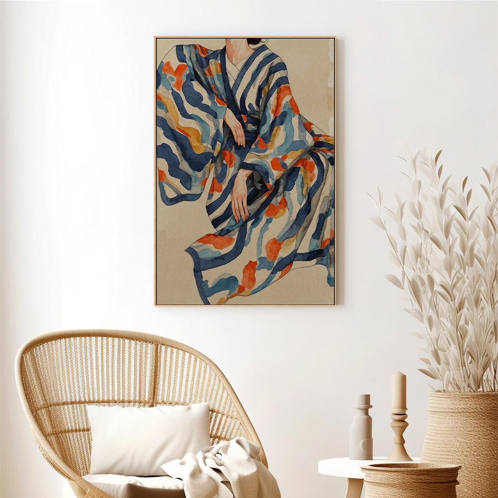 wall-art-print-canvas-poster-framed-Flowing Kimono Patterns-8