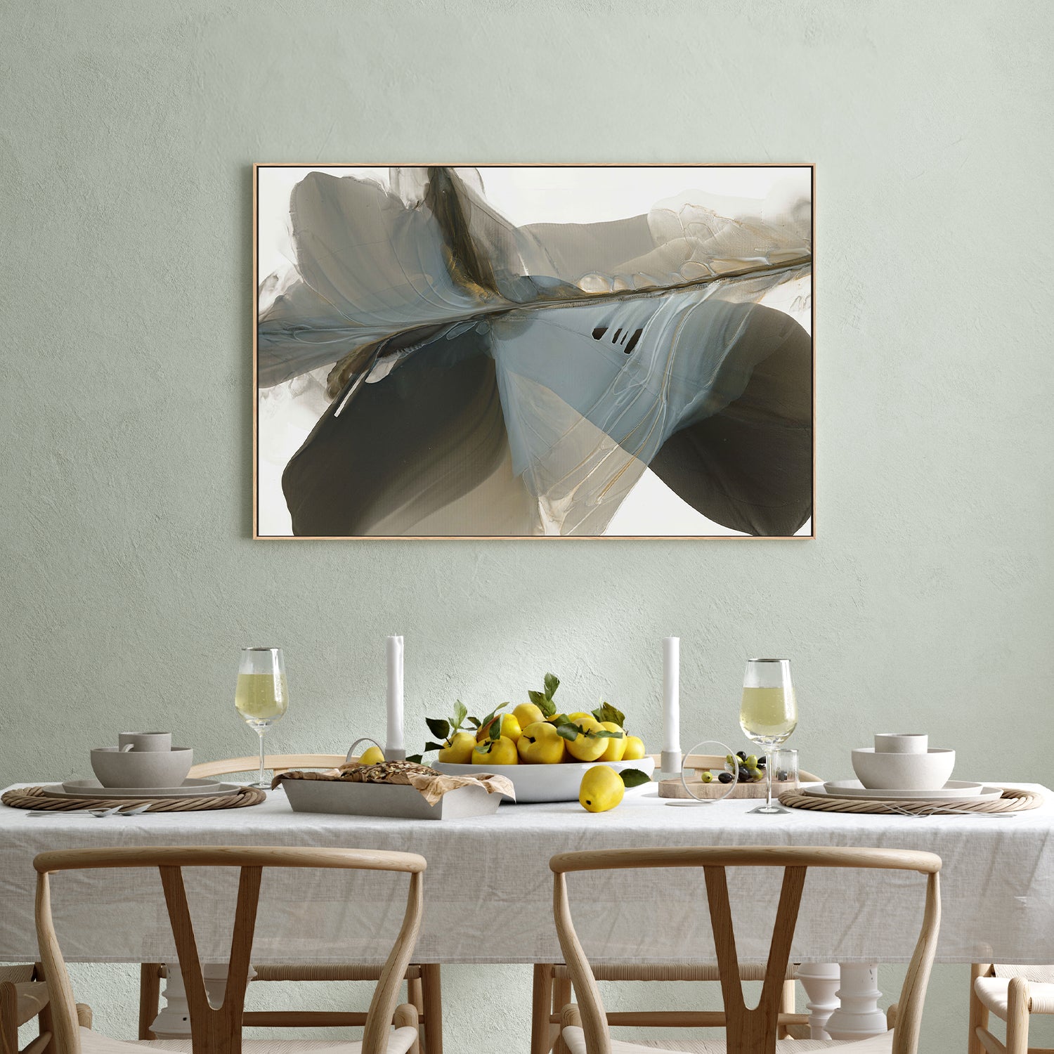 wall-art-print-canvas-poster-framed-Flowing Silhouette of Nature’s Grace-7