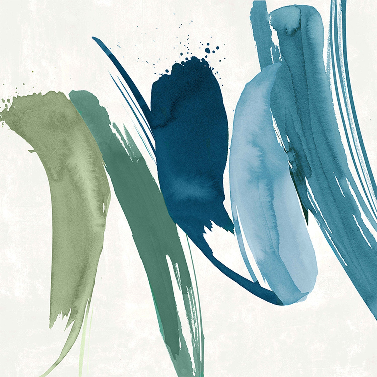 wall-art-print-canvas-poster-framed-Flowing Waves of Serenity, Style A-1