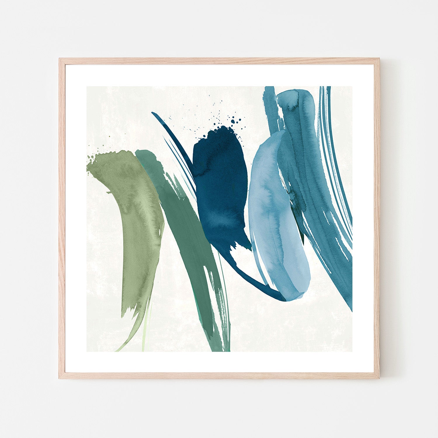 wall-art-print-canvas-poster-framed-Flowing Waves of Serenity, Style A-6