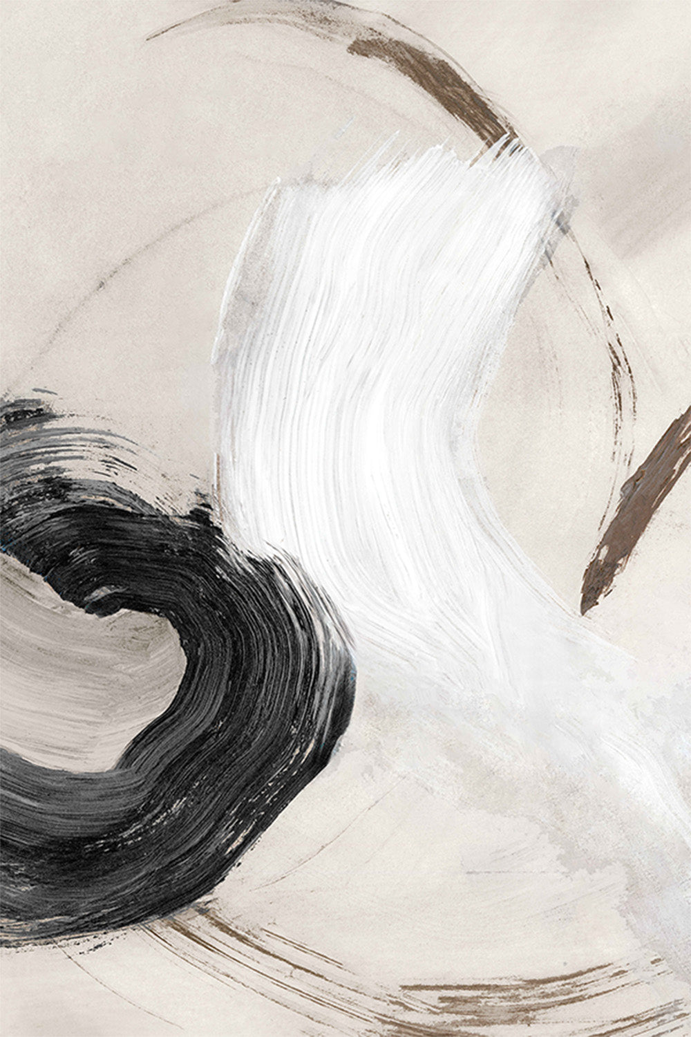 wall-art-print-canvas-poster-framed-Fluid Brushstroke Harmony, Style A-1