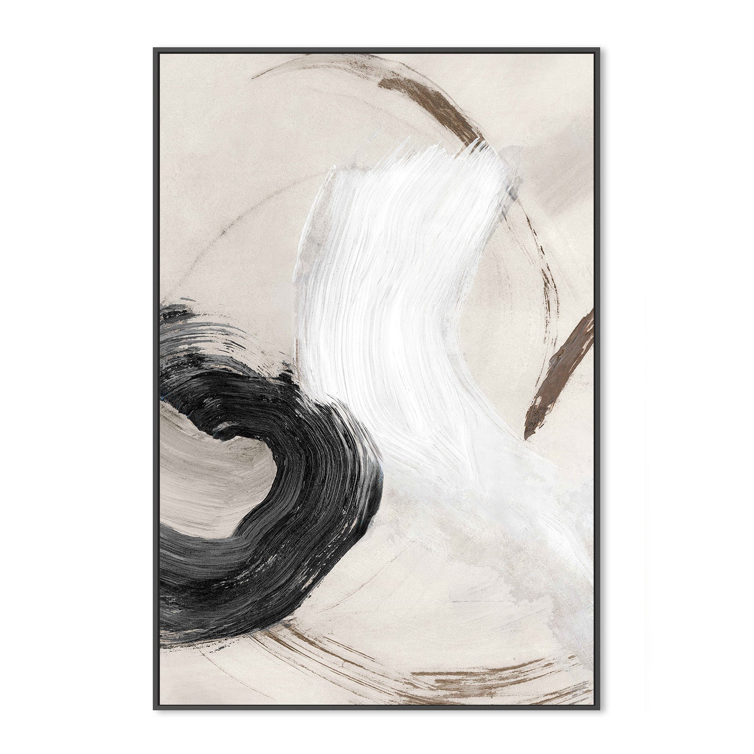 wall-art-print-canvas-poster-framed-Fluid Brushstroke Harmony, Style A-3