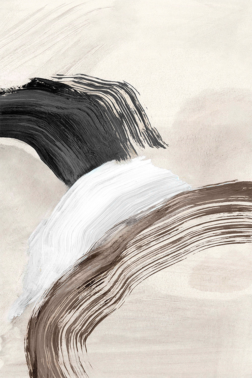 wall-art-print-canvas-poster-framed-Fluid Brushstroke Harmony, Style B-1