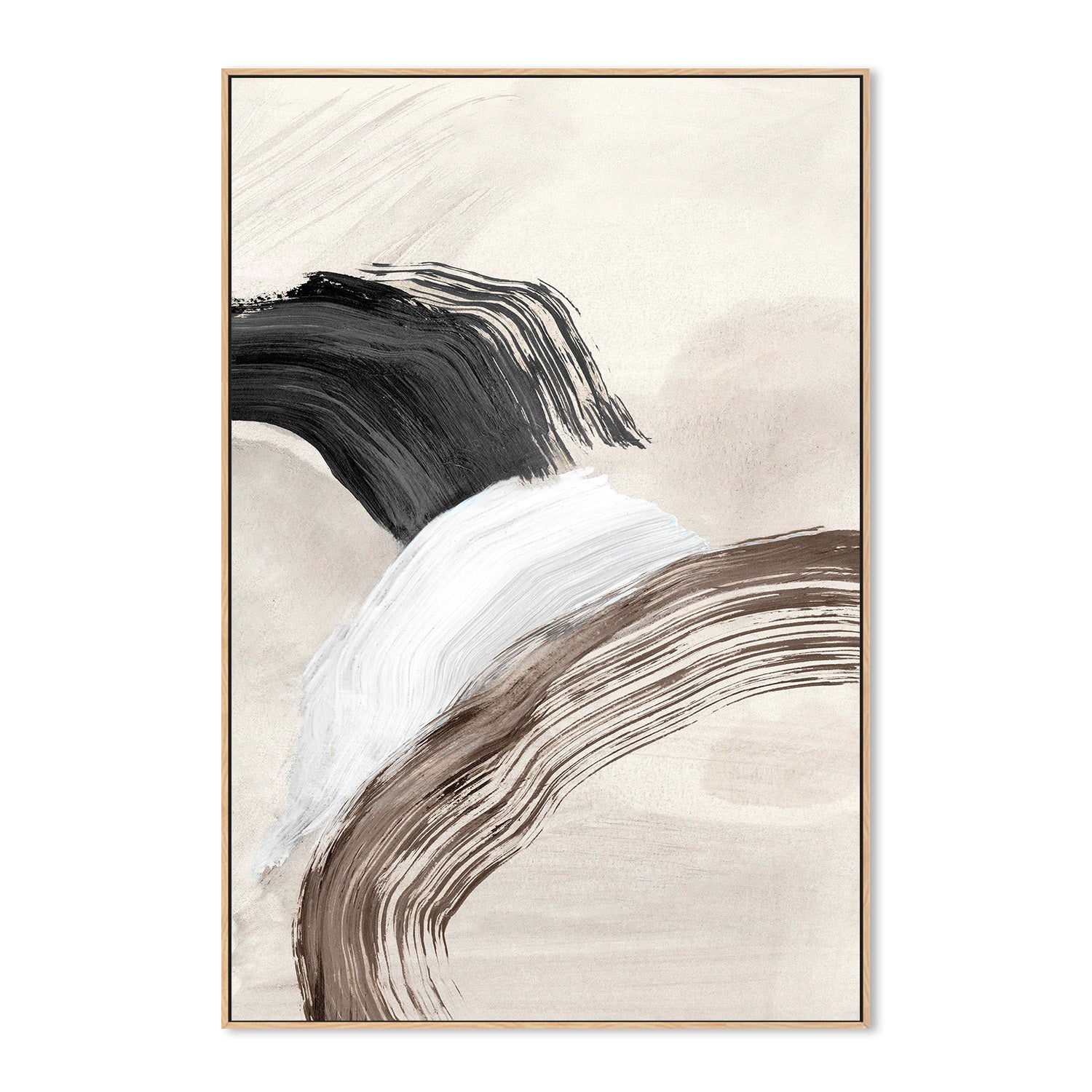wall-art-print-canvas-poster-framed-Fluid Brushstroke Harmony, Style B-4