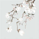wall-art-print-canvas-poster-framed-Forcasting Spring, Magnolia And Peach Blossom In Pastel Green Background, Style A-by-Gioia Wall Art-Gioia Wall Art