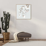 wall-art-print-canvas-poster-framed-Forcasting Spring, Magnolia And Peach Blossom In Pastel Green Background, Style A-by-Gioia Wall Art-Gioia Wall Art
