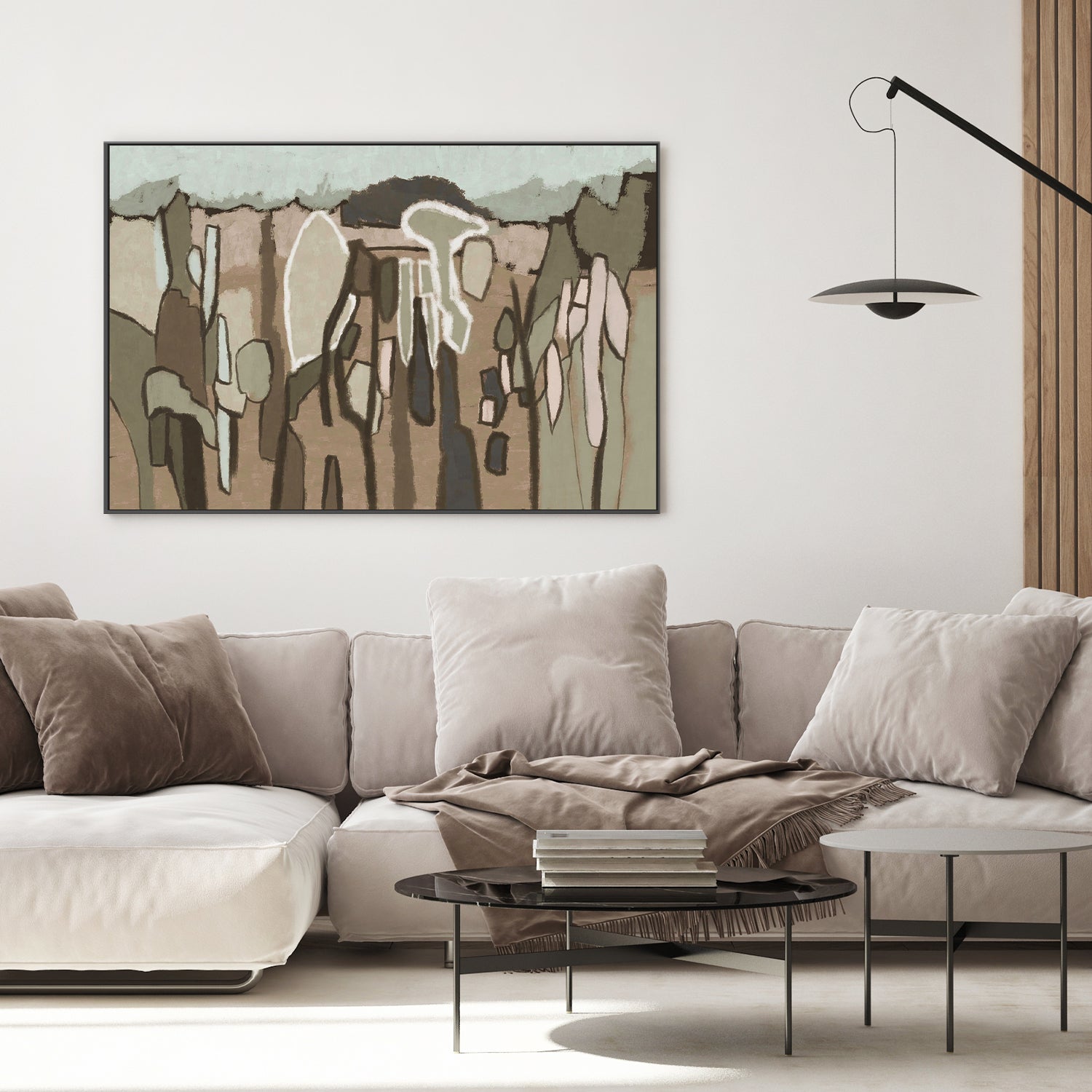 wall-art-print-canvas-poster-framed-Forest Abstract, Style A-2