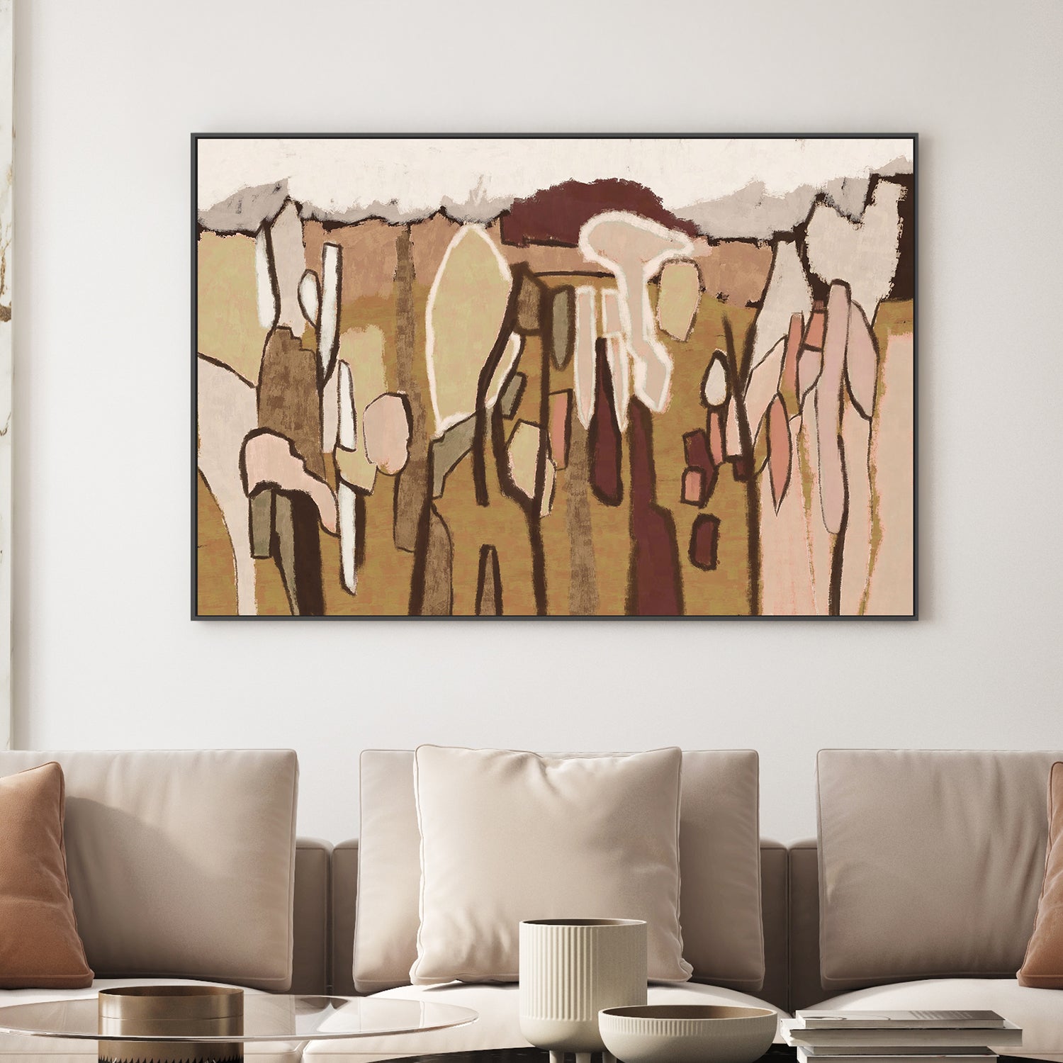 wall-art-print-canvas-poster-framed-Forest Abstract, Style B-2