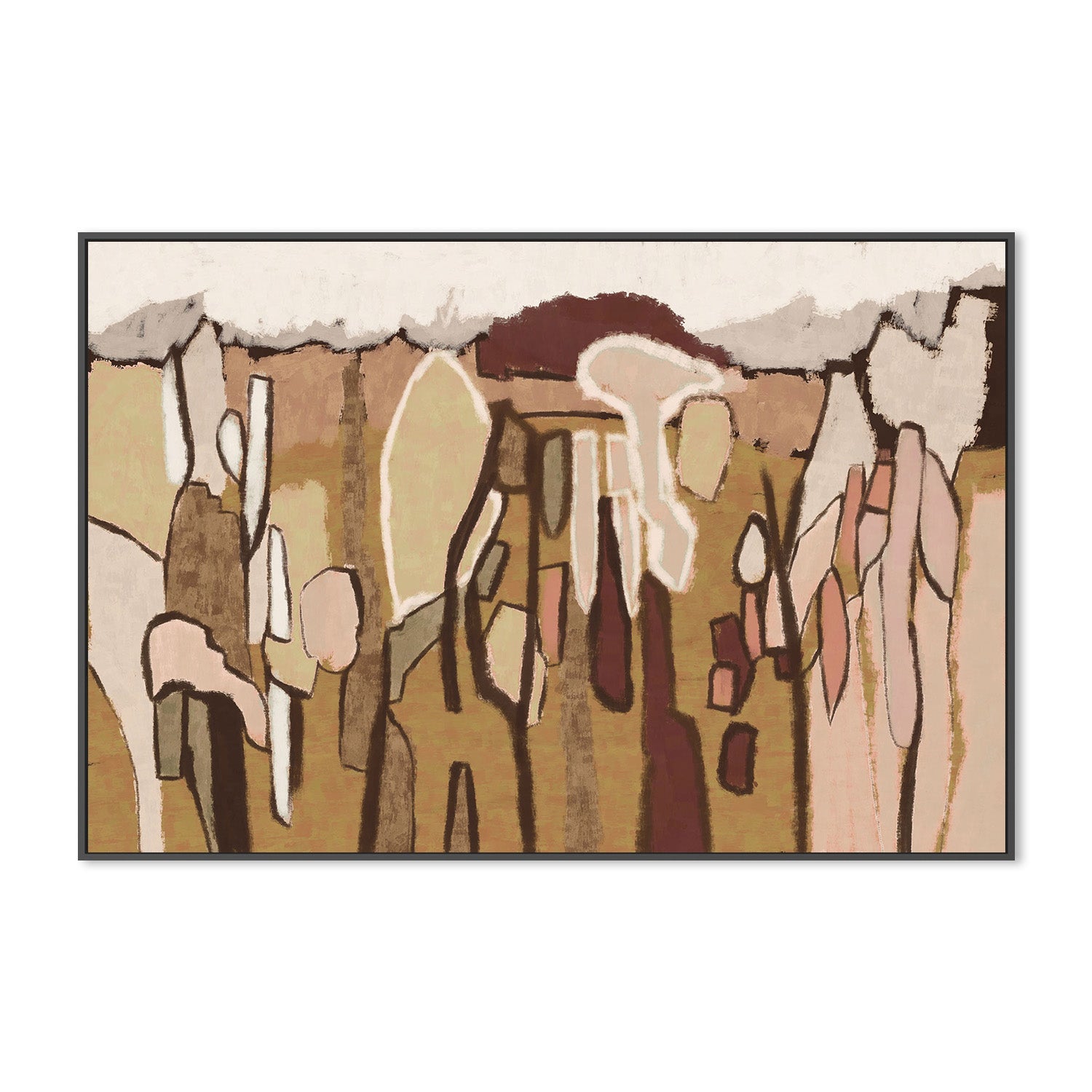 wall-art-print-canvas-poster-framed-Forest Abstract, Style B-3