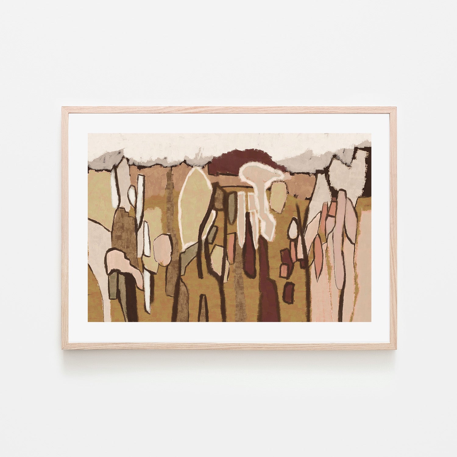 wall-art-print-canvas-poster-framed-Forest Abstract, Style B-6