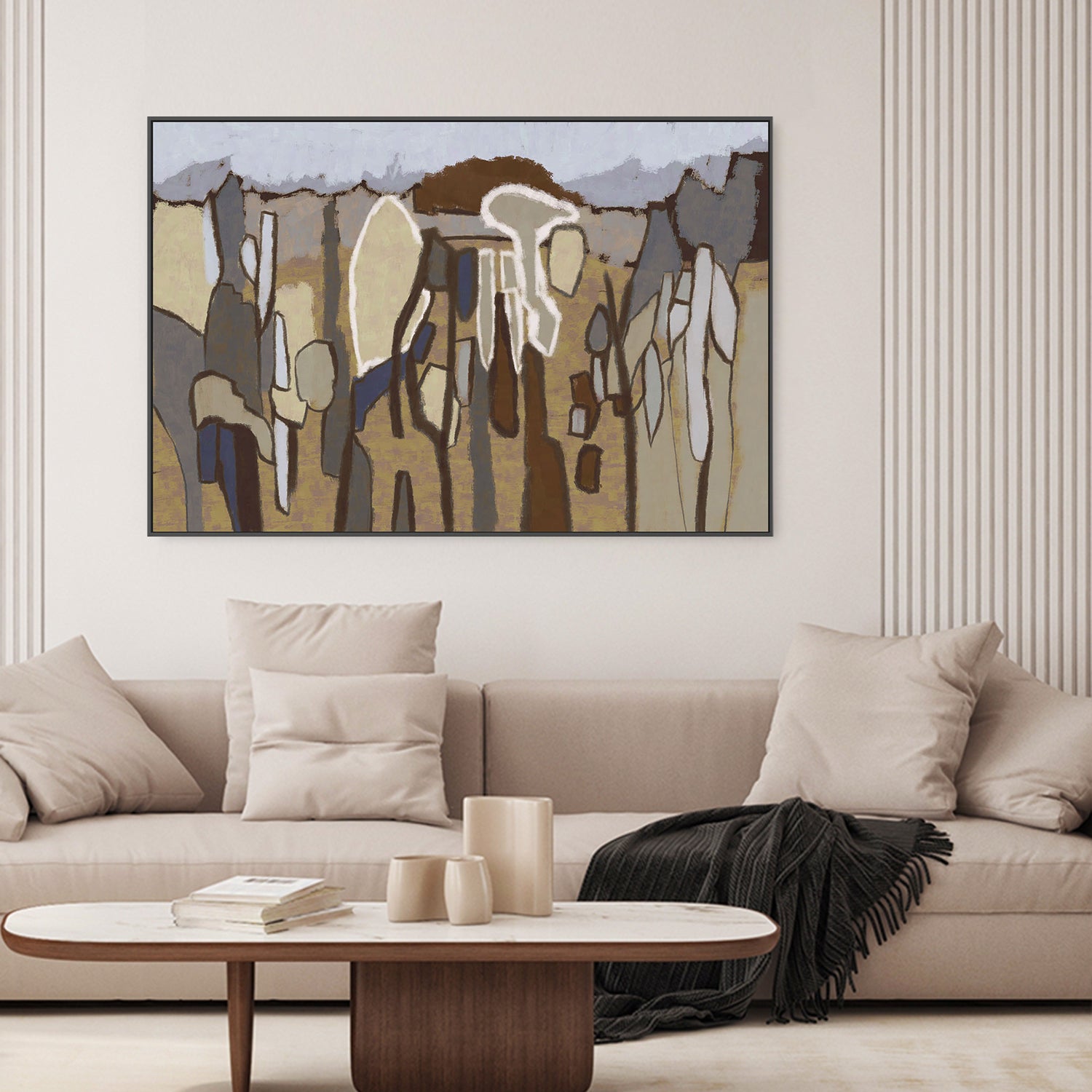 wall-art-print-canvas-poster-framed-Forest Abstract, Style C-2