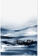 wall-art-print-canvas-poster-framed-Forest Blue, Style A , By Dan Hobday-GIOIA-WALL-ART