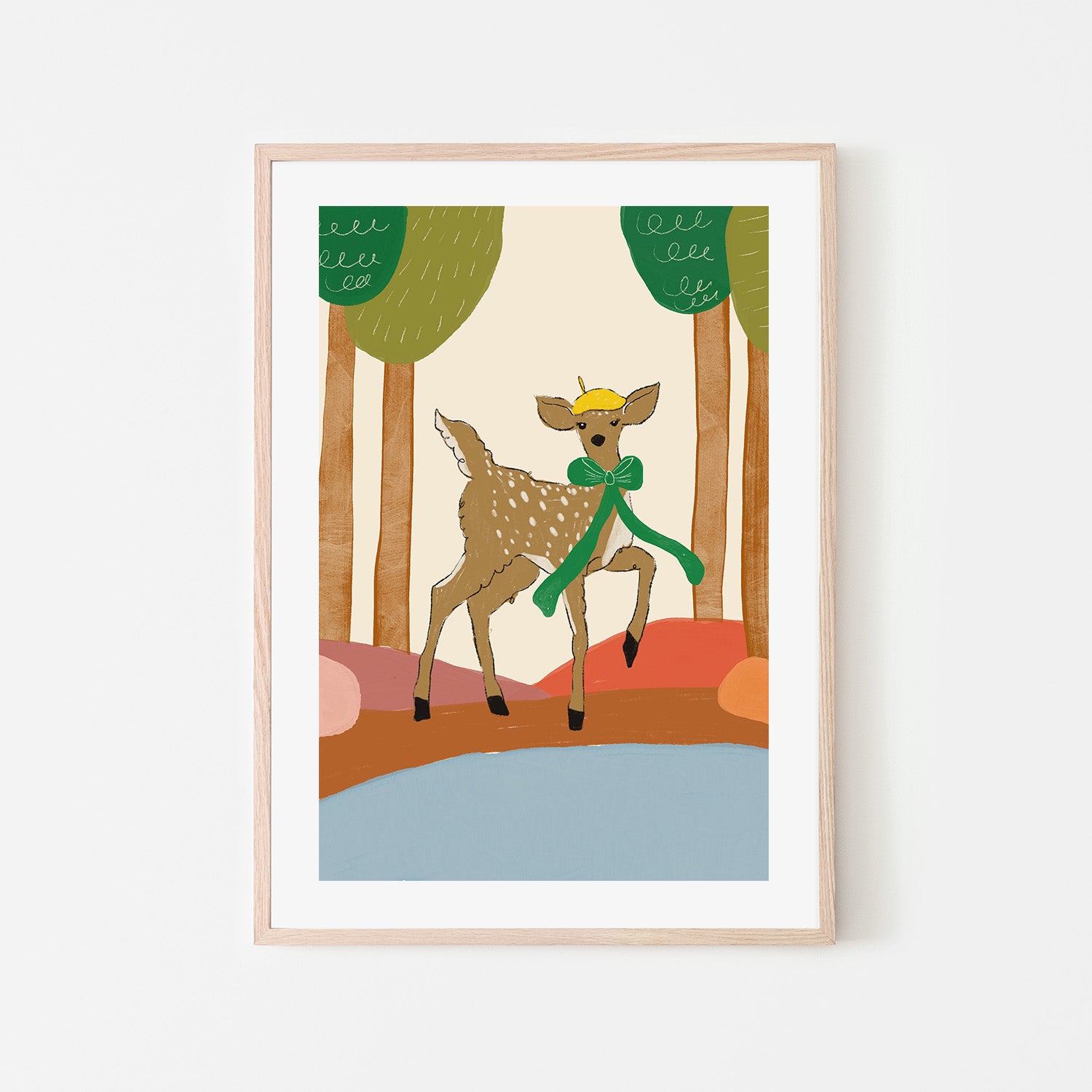 wall-art-print-canvas-poster-framed-Forest Fawn Parade-6