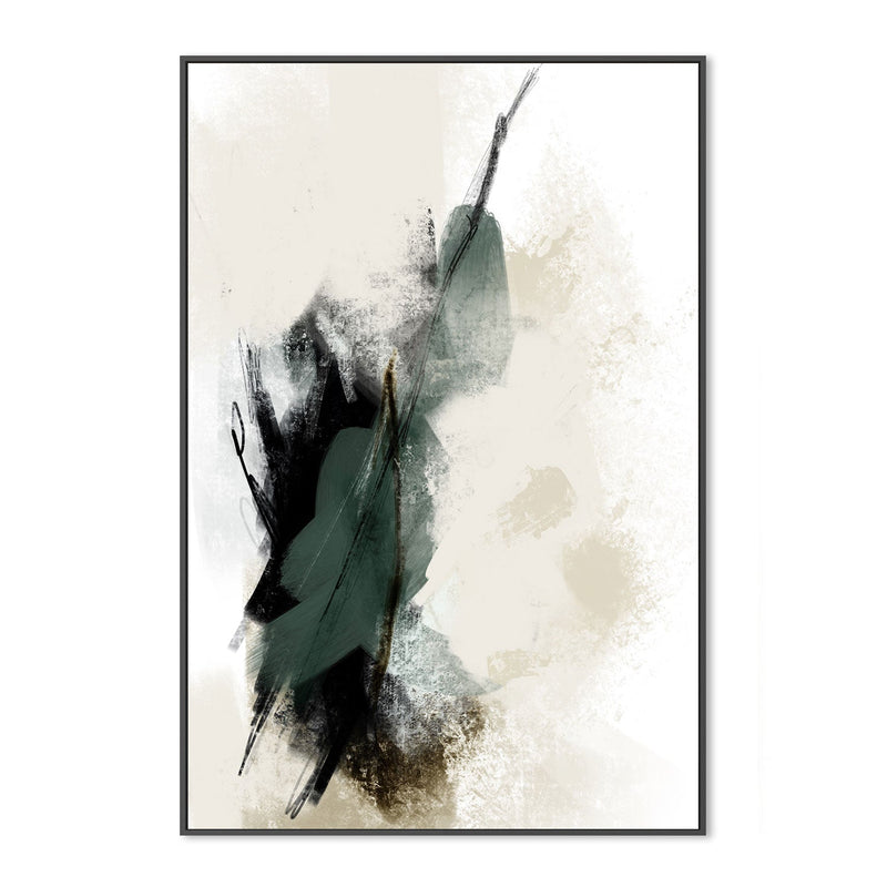 wall-art-print-canvas-poster-framed-Forest Green Abstract, Style A , By Karine Tonial Grimm-GIOIA-WALL-ART