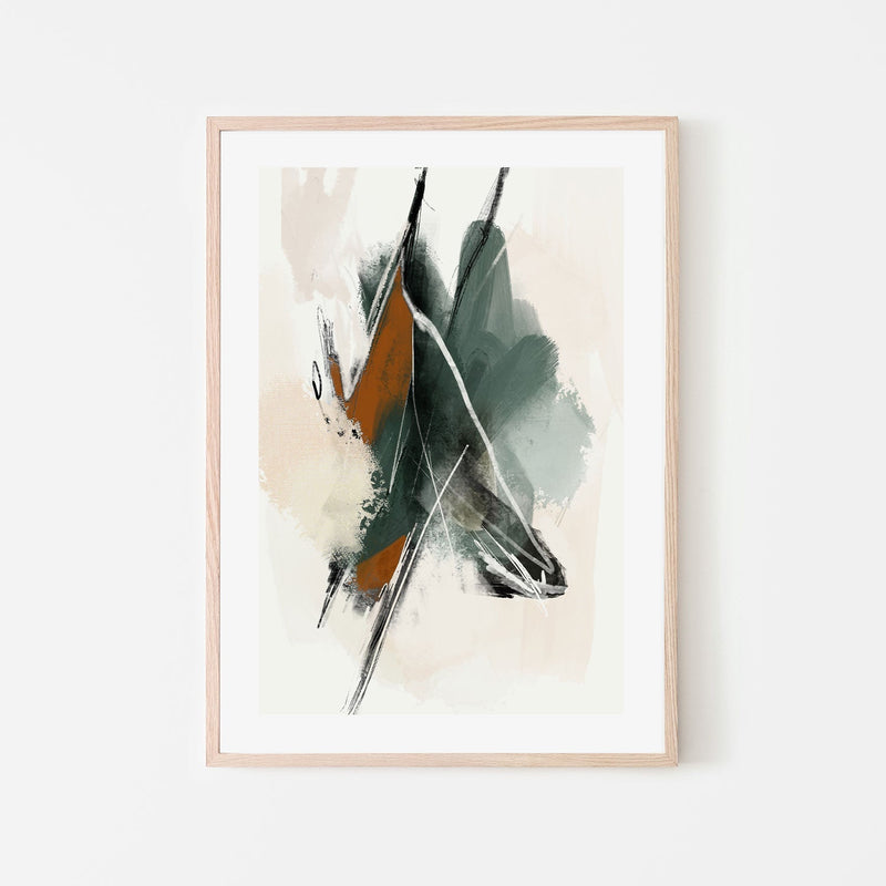 wall-art-print-canvas-poster-framed-Forest Green Abstract, Style B , By Karine Tonial Grimm-GIOIA-WALL-ART