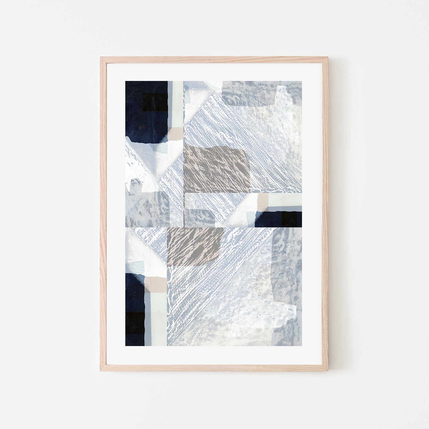 wall-art-print-canvas-poster-framed-Fragmented Form in White-6