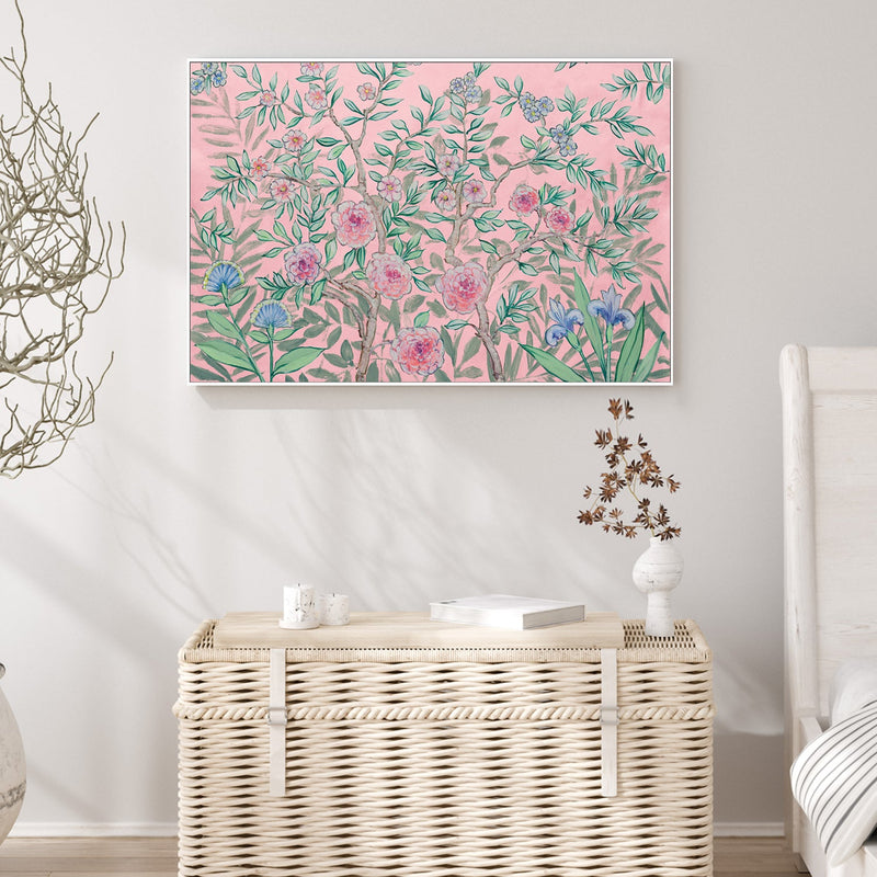 wall-art-print-canvas-poster-framed-French Garden Pink , By Julia Purinton-2