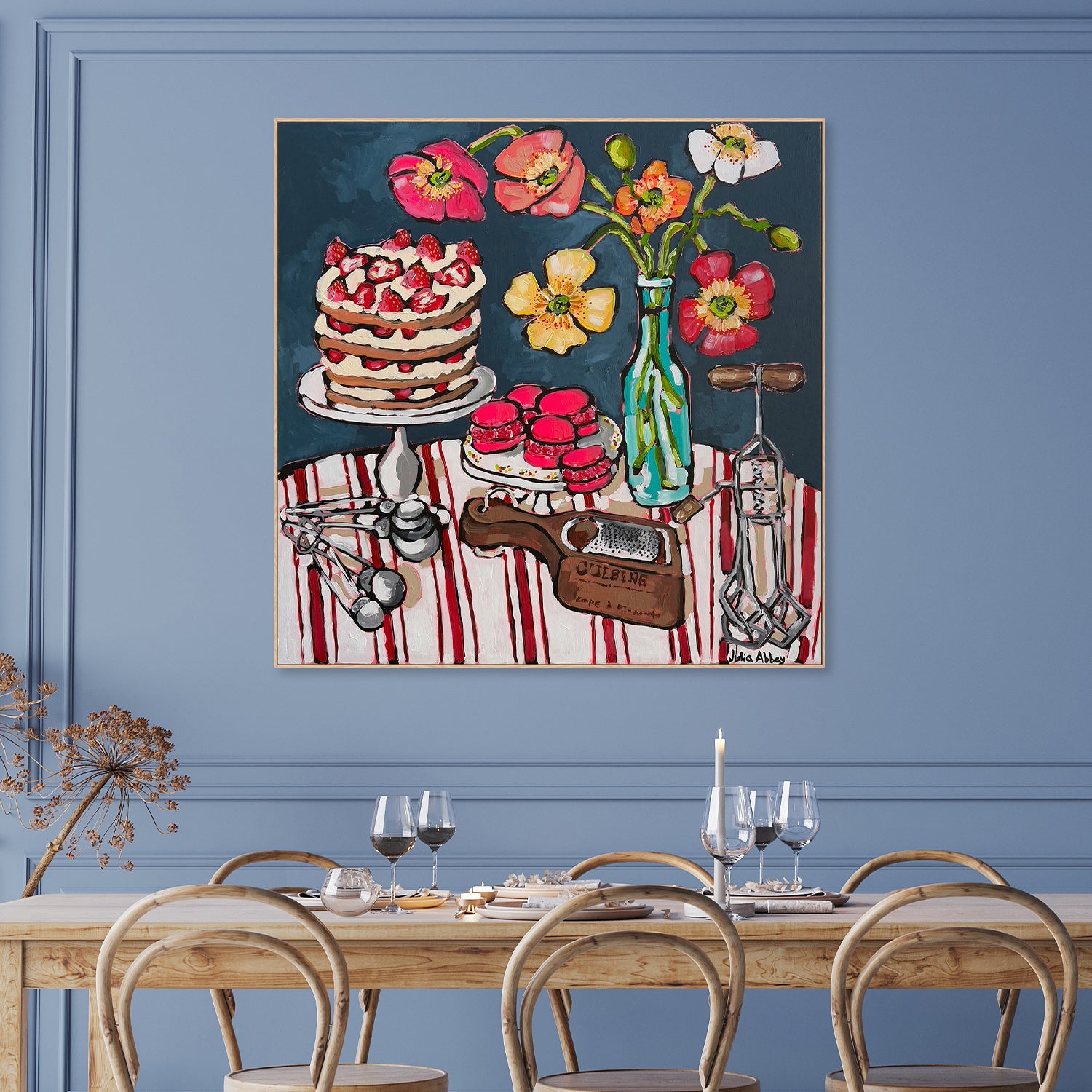 wall-art-print-canvas-poster-framed-French Macarons , By Julia Abbey-2