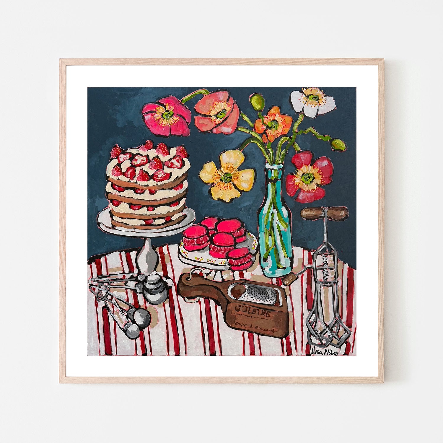 wall-art-print-canvas-poster-framed-French Macarons , By Julia Abbey-6