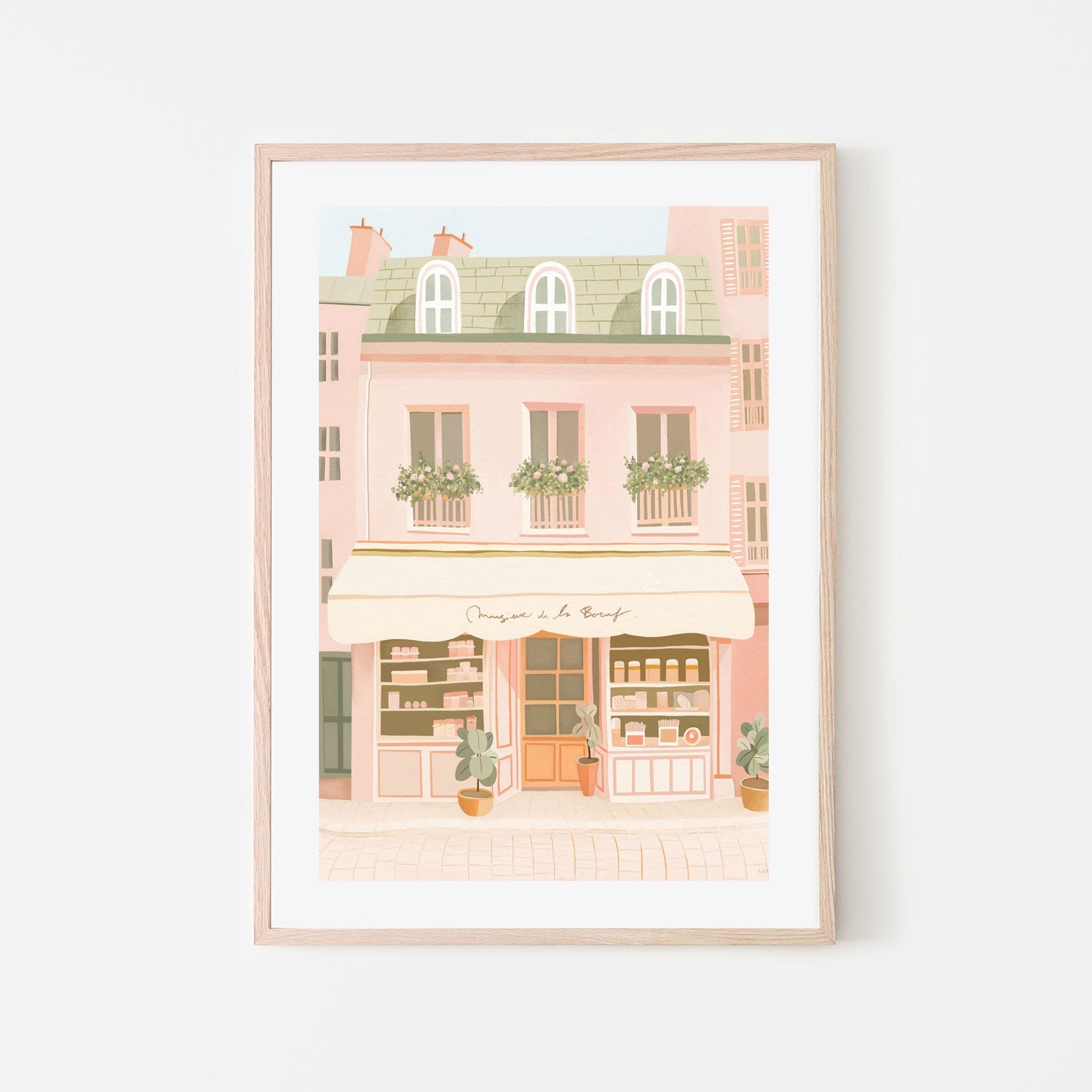 wall-art-print-canvas-poster-framed-French Market , By Leah Straatsma-6