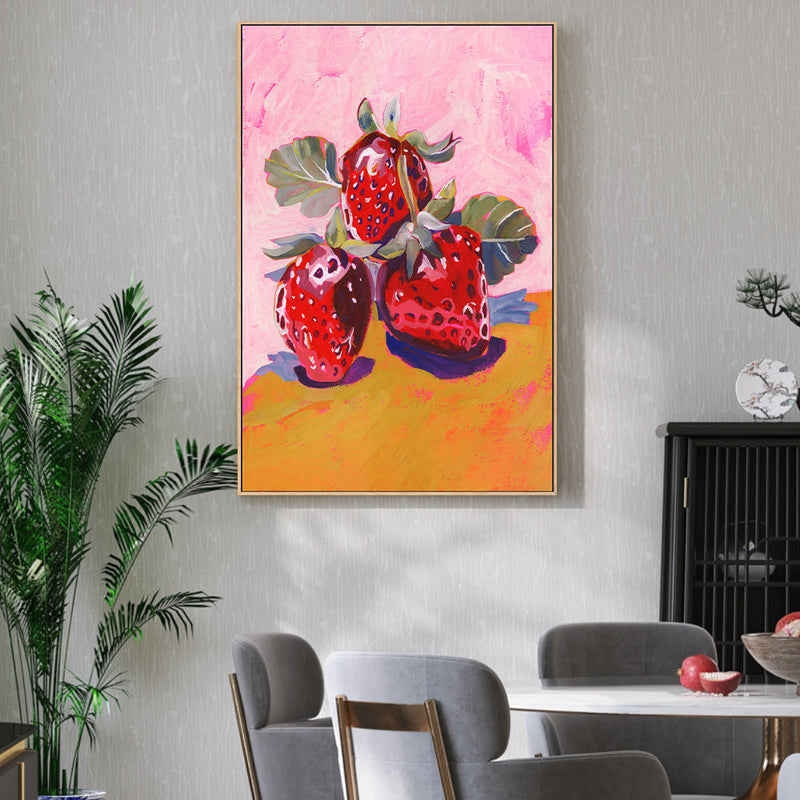 wall-art-print-canvas-poster-framed-Fresh Strawberries , By Lucrecia Caporale-2