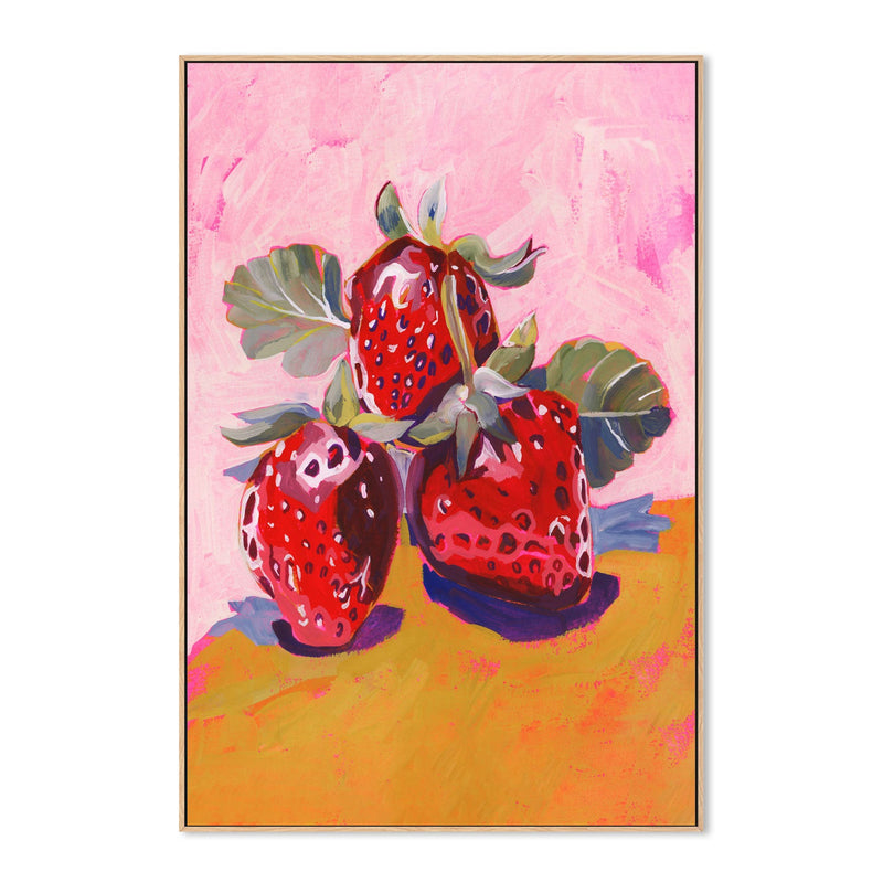 wall-art-print-canvas-poster-framed-Fresh Strawberries , By Lucrecia Caporale-4